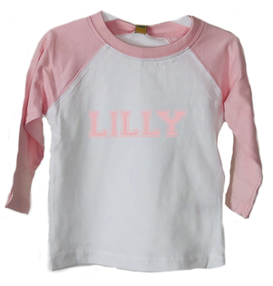Kinderpullover Baseball, rosa