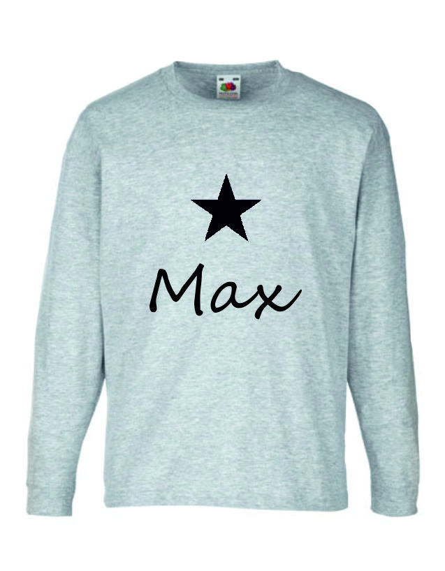Longsleeve Shirt mit individuellem Namen